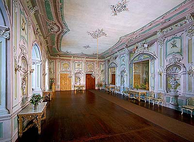 Zrcadlový sál na zámku Český Krumlov 