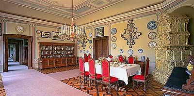 Český Krumlov Castle, small dining room 