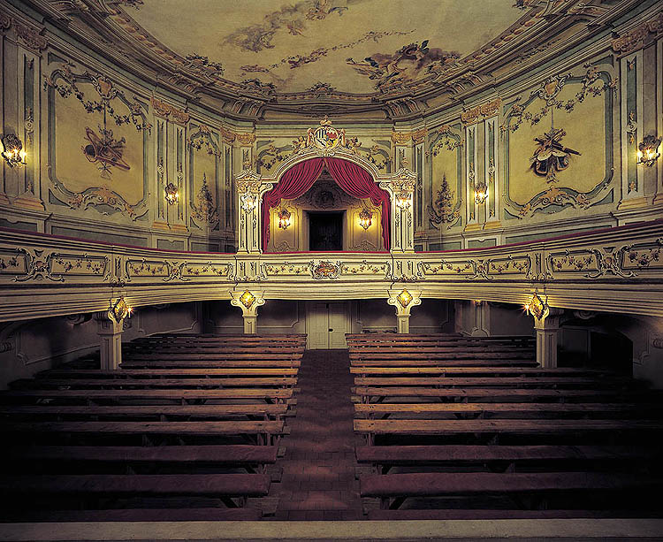 Zuschauerraum des Schlosstheaters in Český Krumlov, 1999, Foto: Věroslav Škrabánek