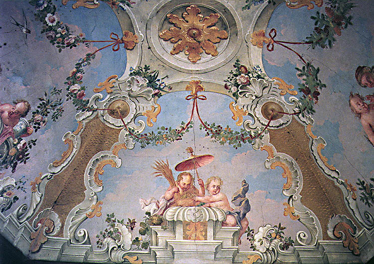 František Jakub Prokyš - fresco decoration of Music Pavillion at Český Krumlov Castle Gardens