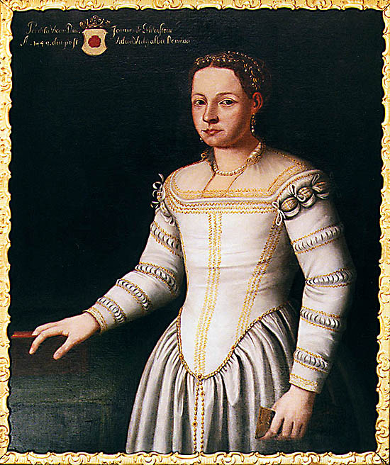 Portrét Perchty z Rožmberka - tzv. Bílé paní