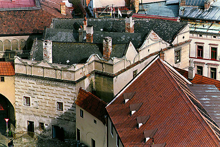 Schloss Nr. 46 - Neue Apotheke - Ansicht vom I. Hof des Schlosses Český Krumlov