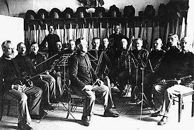 Schwarzenberg grenadier band at the beginning of the 20th century, historical photo 
