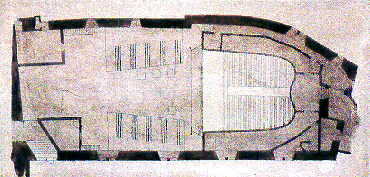Plan of the Český Krumlov Castle Theatre from 2nd half of the 18th century