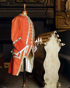 Baroque theatre costume from depository of the Český Krumlov Castle Theatre 