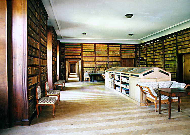 Castle library in Český Krumlov, interior
