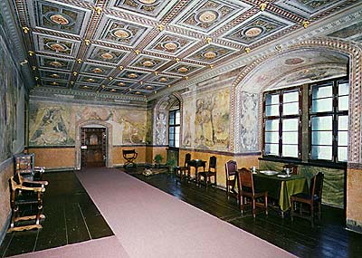 Renaissance room III. at the Český Krumlov Castle 