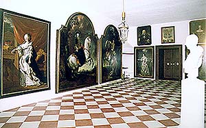 Schwarzenberg portrait gallery at the Český Krumlov Castle 