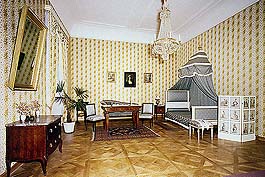 Zámek Český Krumlov, apartmá z 19. století, ložnice 