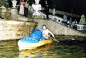 Český Krumlov, Feier der Erneuerung der Schlosskaskadenfontäne 3. 8. 1998, Gruppierung PRORADOST, Abenduniversität eines jungen Schiffers 