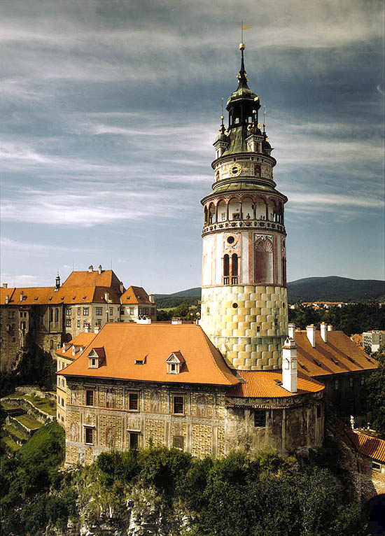 Schloss Nr. 59 - Kleine Burg und Schlossturm in Český Krumlov, Zustand aus dem Jahre 1998 nach der Beendigung der Restaurierungs- und Rekonstruktionsarbeiten, foto:  Ladislav Bezděk