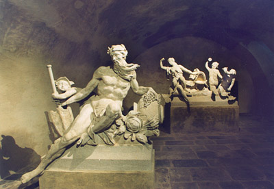 Castle Lapidarium in Český Krumlov, River god Akis, authors: J. A. Zinner a M. Griessler, 1749-1765, foto: Ladislav Pouzar 