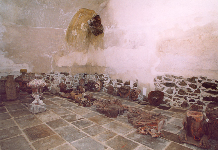 Schlosslapidarium in Český Krumlov, Details der steinbildhauerischen Ausschmückung, Foto: Ladislav Pouzar