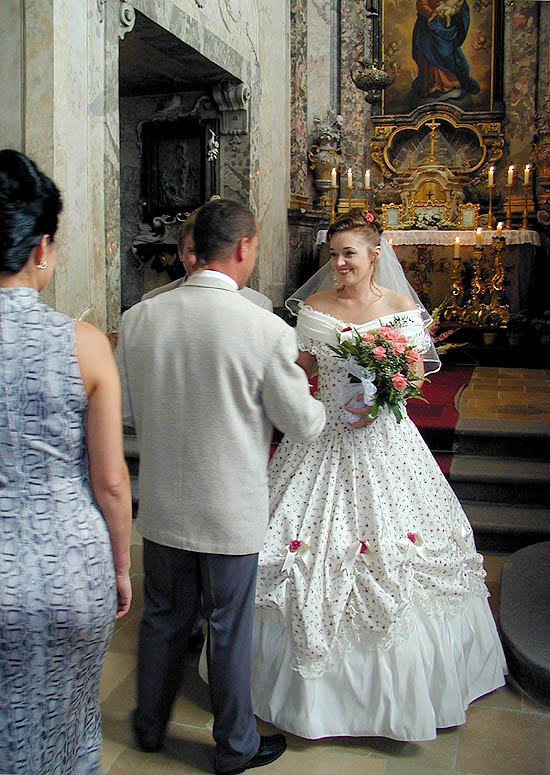 Schloss Český Krumlov, Kapelle St. Georg, Hochzeitszeremonie, Foto: Zdena Flašková