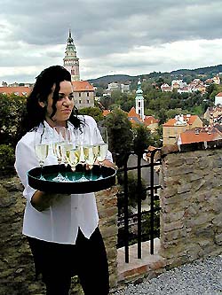 Český Krumlov Castle, terrace Na baště, ceremonial toast, foto: Zdena Flašková 