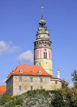 Castle Tower in Český Krumlov, 2001, foto: Lubor Mrázek 