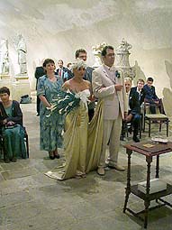 Staatliche Burg und Schloss Český Krumlov,  Hochzeit, 2001, Foto: Zdena Flašková 