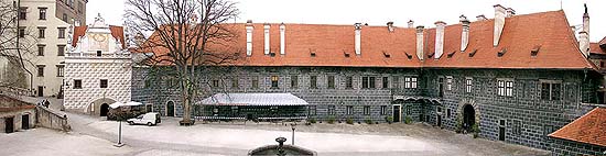 Castle No. 59 - New Burgrave´s House, Panoramic view, 2001, foto: Lubor Mrázek 