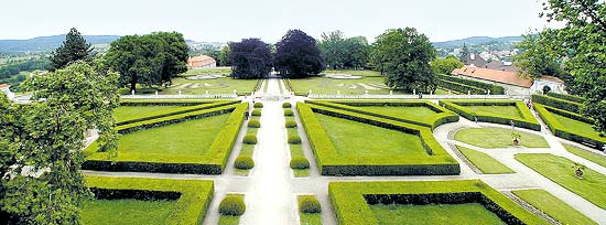 Schlossgarten in Český Krumlov, Panoramaansicht, Foto: Lubor Mrázek 