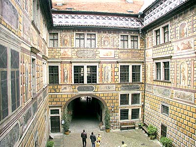 III. nádvoří zámku Český Krumlov, 2001, foto: Lubor Mrázek 