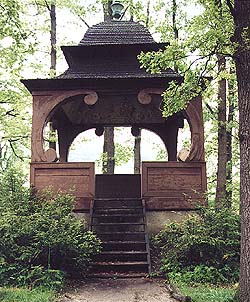 Musikpavillon im Schlossgarten in Český Krumlov 